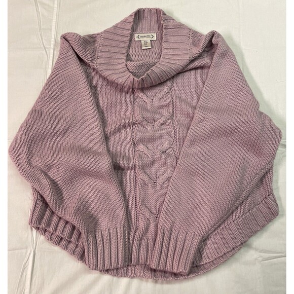 Nanette Lepore Sweaters - Nanette Lepore Cable Knit Sweater Womens Medium Wool Cashmere Mock Neck Pullover